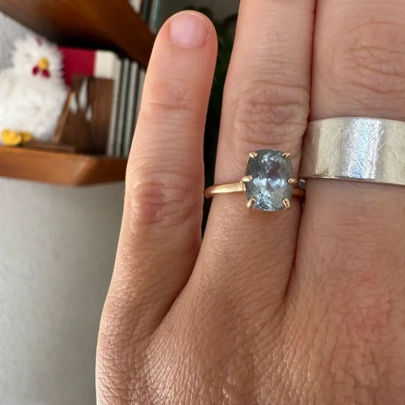 Melissa Joy Manning Vietnamese Aquamarine Ring - Picture 7 of 9